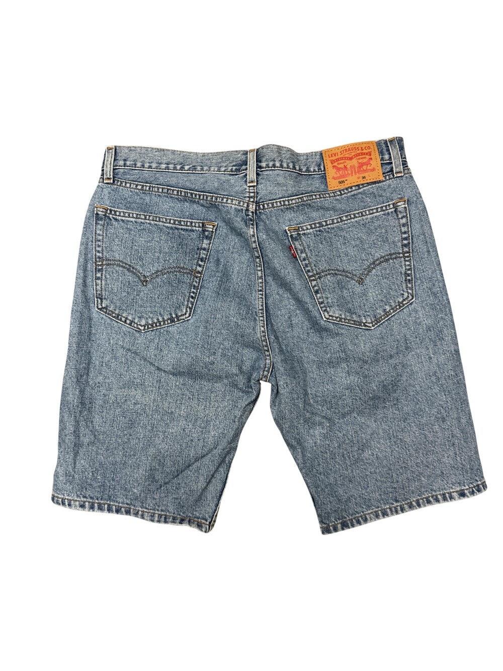Vintage Levi's 505 Shorts Mens 36 Blue Denim 5 Pocket Medium Wash Casual Summer
